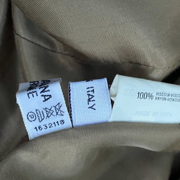 Vintage 80s Emporio Armani Blazer, Wool Checked Jacket - Picture 15 of 15